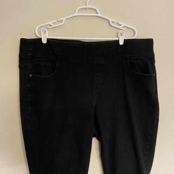 Old Navy Wmn Plus 24 Pull On Elastic Waist Rockstar Super Skinny High Rise Jeans - Picture 3 of 8